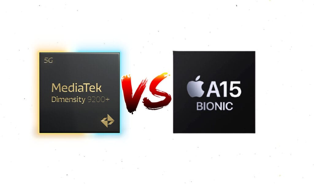 Dimensity 9200 Plus vs. A15 Bionic