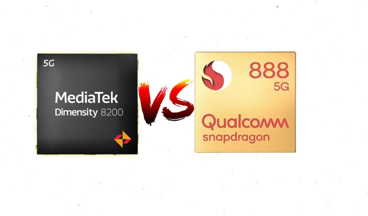 MediaTek Dimensity 8200 vs. Qualcomm Snapdragon 888