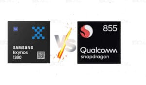 Samsung Exynos 1380 vs. Qualcomm Snapdragon 855