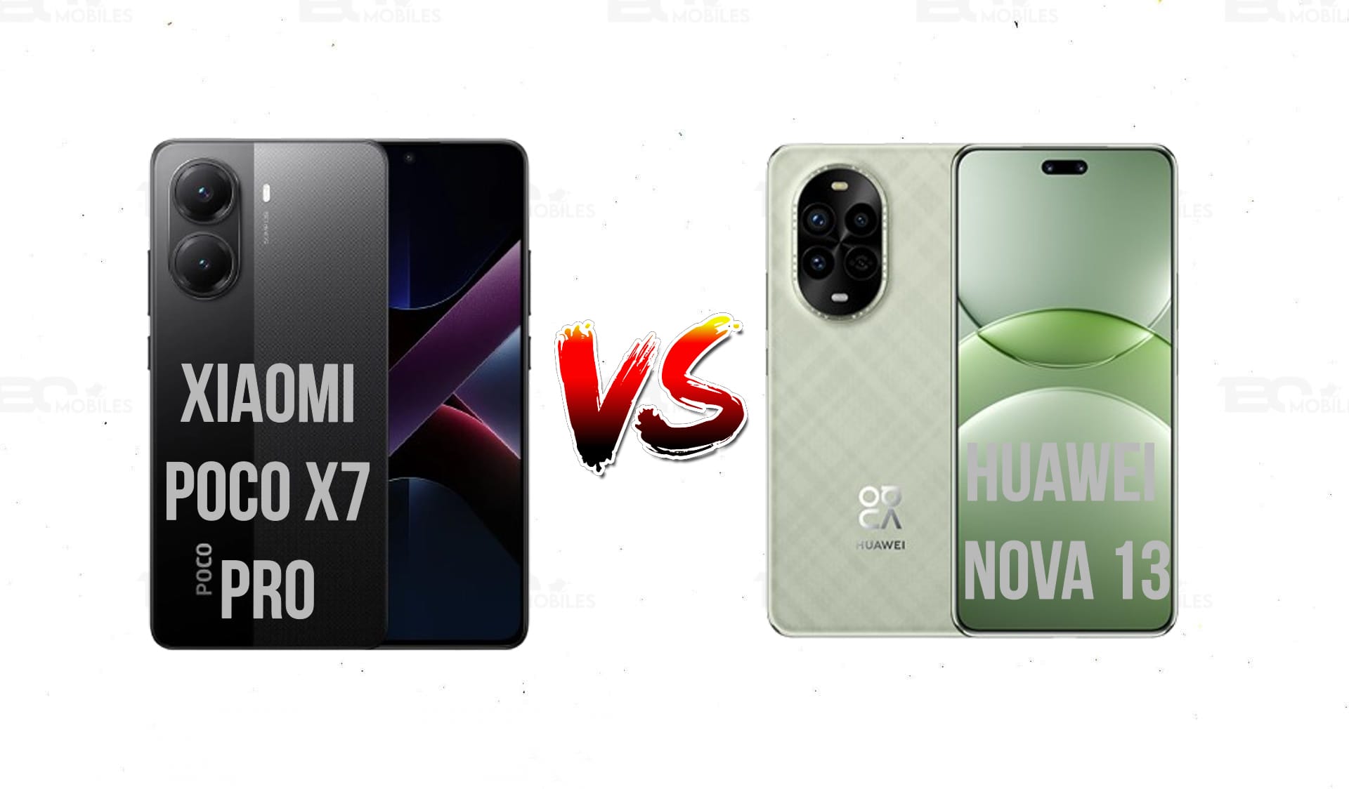 Xiaomi Poco X7 Pro and the Huawei Nova 13